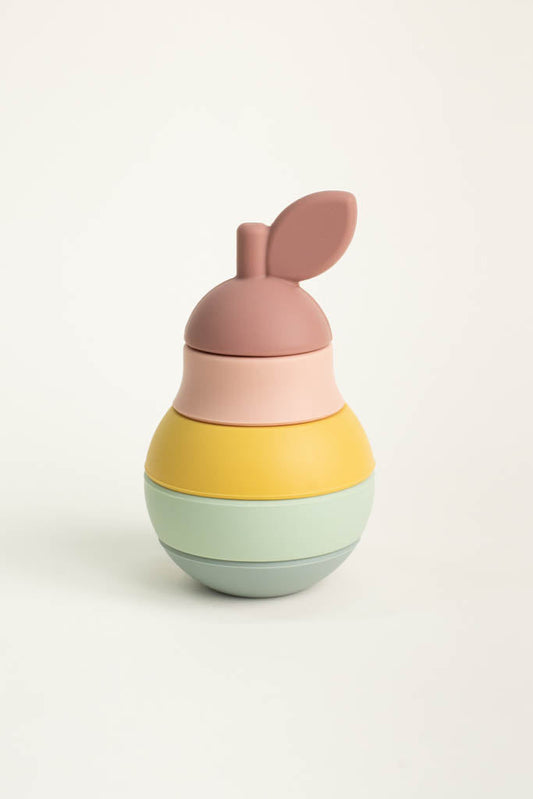 Baby Silicone Stacker Pear